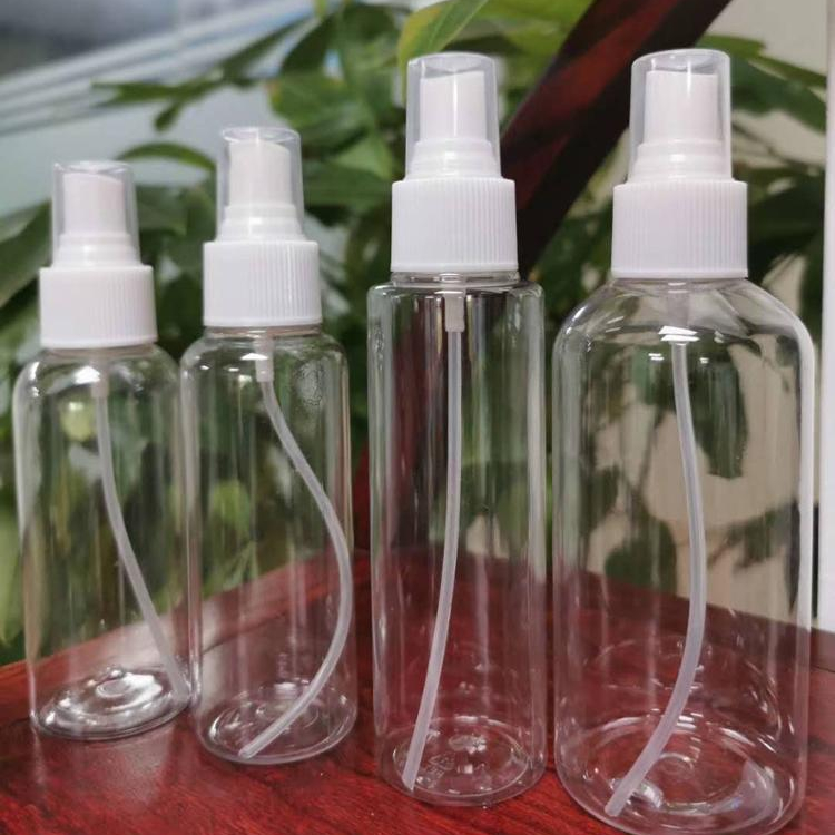 Alcohol bottle for disinfection  Cosmetic packaging bottles in stock plastic Spraying Bottle