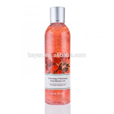 Professional OEM/ODM Skin Whitening Hydrating Petal Shower Gel